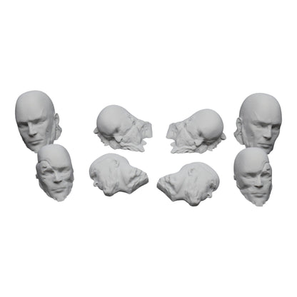 Head Stones - 28mm Wargaming Scatter Terrain Scenery Tabletop Miniature - 3D Printed Terrain and Scenery - Geek Gaming Scenics - Jawar3d