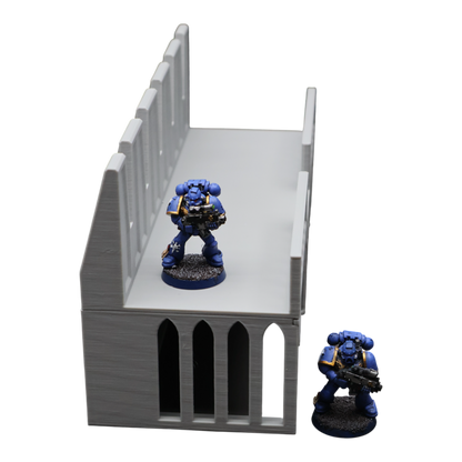 Base Wall - 28mm Wargaming Scatter Terrain Scenery Tabletop Miniature