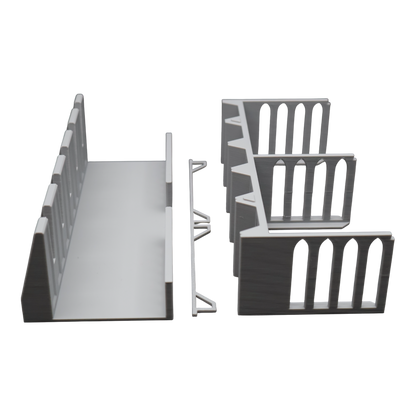 Base Wall - 28mm Wargaming Scatter Terrain Scenery Tabletop Miniature