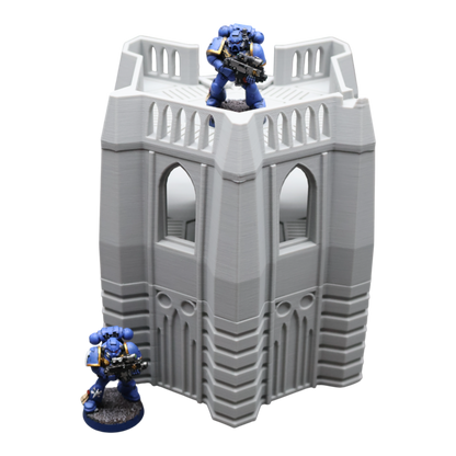 Base Tower Corner - 28mm Wargaming Scatter Terrain Scenery Tabletop Miniature