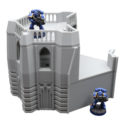 Base Tower Corner - 28mm Wargaming Scatter Terrain Scenery Tabletop Miniature