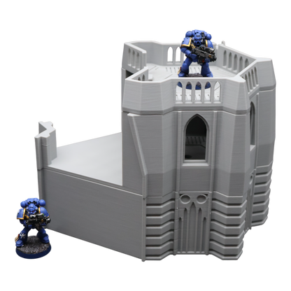 Base Tower Corner - 28mm Wargaming Scatter Terrain Scenery Tabletop Miniature