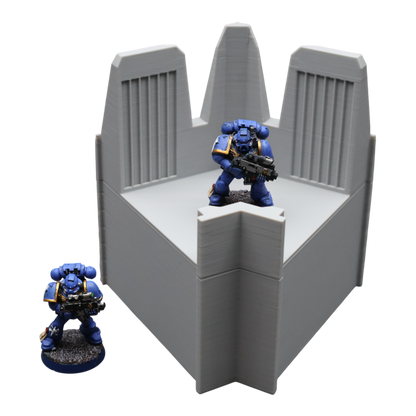 Base Corner - 28mm Wargaming Scatter Terrain Scenery Tabletop Miniature