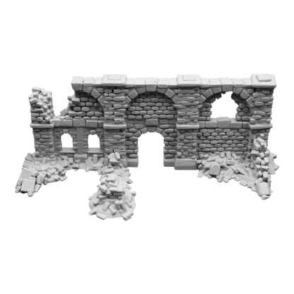 Crumbling Ruins #9 - 28mm Wargaming Scatter Terrain Scenery Tabletop Miniature - 3D Printed Terrain and Scenery - Geek Gaming Scenics - Jawar3d