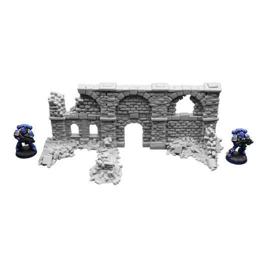 Crumbling Ruins #9 - 28mm Wargaming Scatter Terrain Scenery Tabletop Miniature - 3D Printed Terrain and Scenery - Geek Gaming Scenics - Jawar3d
