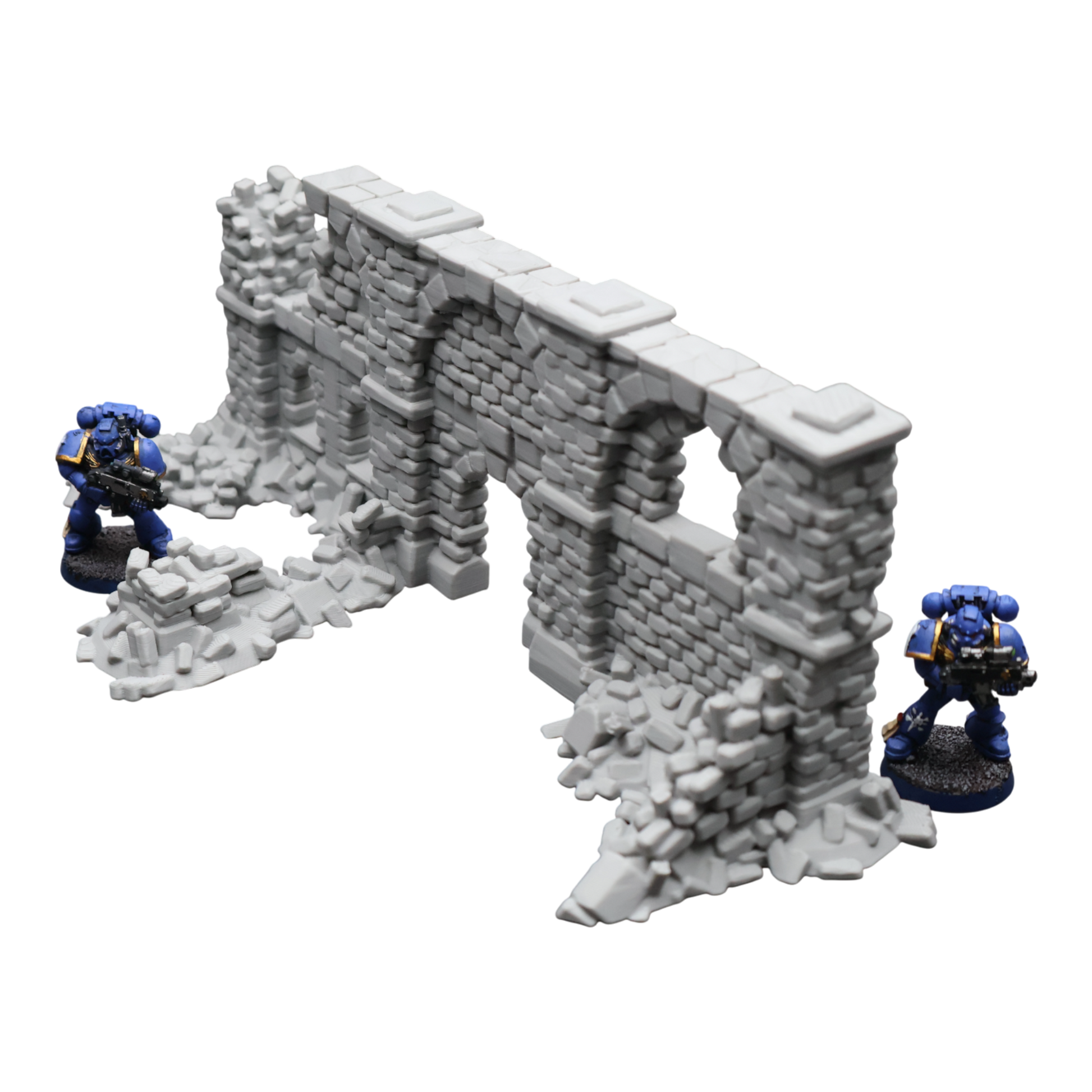 Crumbling Ruins #9 - 28mm Wargaming Scatter Terrain Scenery Tabletop Miniature - 3D Printed Terrain and Scenery - Geek Gaming Scenics - Jawar3d