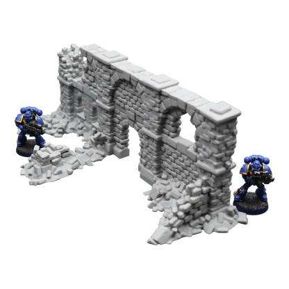 Crumbling Ruins #9 - 28mm Wargaming Scatter Terrain Scenery Tabletop Miniature - 3D Printed Terrain and Scenery - Geek Gaming Scenics - Jawar3d