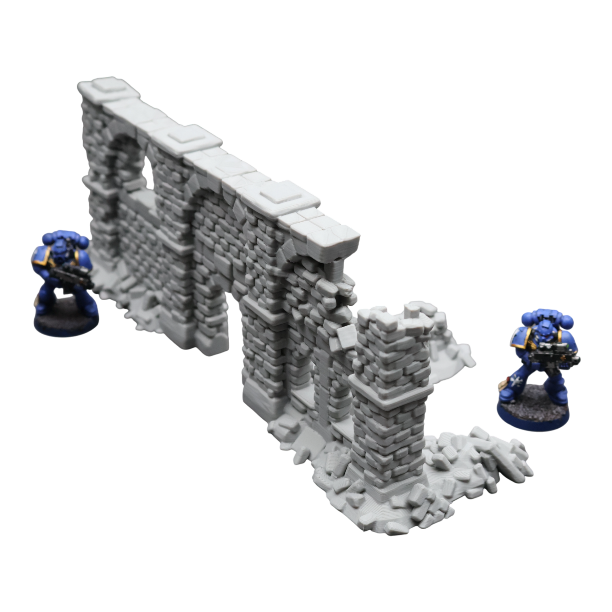 Crumbling Ruins #9 - 28mm Wargaming Scatter Terrain Scenery Tabletop Miniature - 3D Printed Terrain and Scenery - Geek Gaming Scenics - Jawar3d