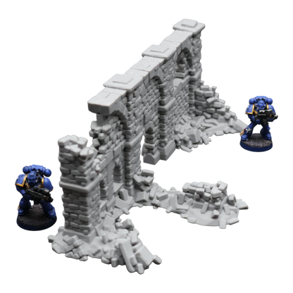 Crumbling Ruins #9 - 28mm Wargaming Scatter Terrain Scenery Tabletop Miniature - 3D Printed Terrain and Scenery - Geek Gaming Scenics - Jawar3d