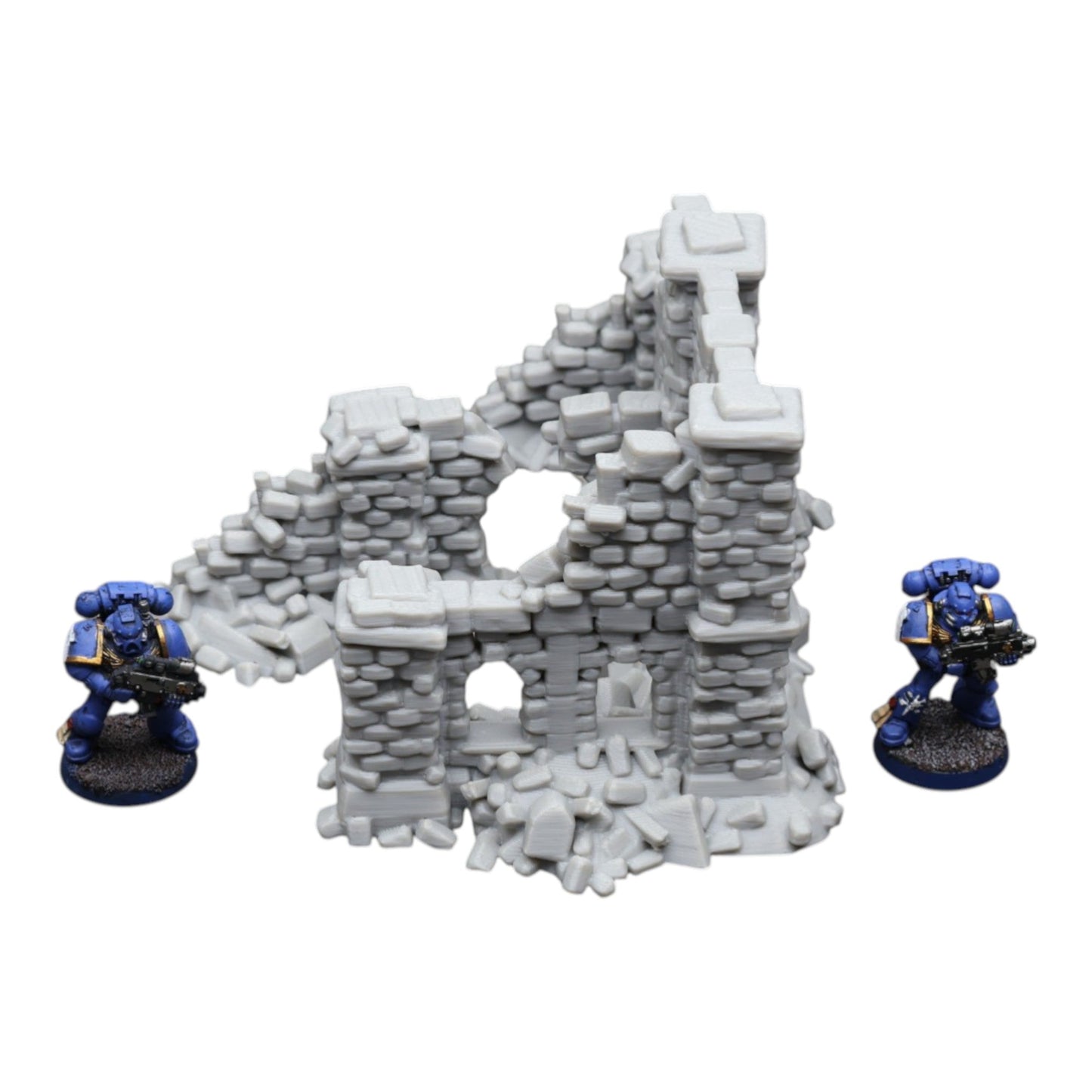 Crumbling Ruins #11 - 28mm Wargaming Scatter Terrain Scenery Tabletop Miniature - 3D Printed Terrain and Scenery - Geek Gaming Scenics - Jawar3d