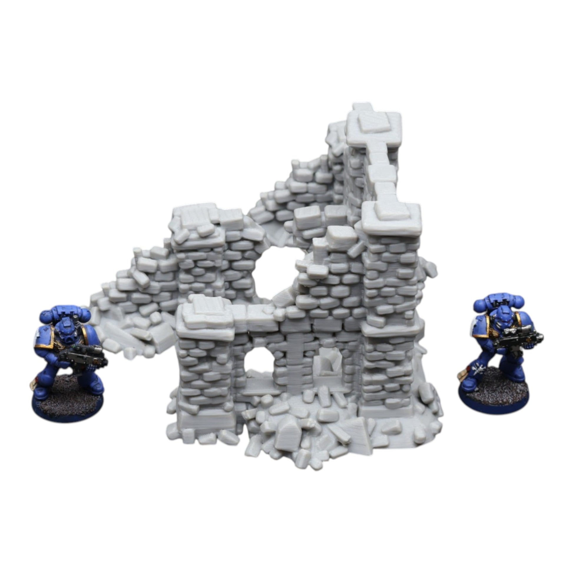 Crumbling Ruins #11 - 28mm Wargaming Scatter Terrain Scenery Tabletop Miniature - 3D Printed Terrain and Scenery - Geek Gaming Scenics - Jawar3d
