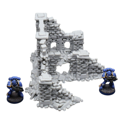 Crumbling Ruins #11 - 28mm Wargaming Scatter Terrain Scenery Tabletop Miniature - 3D Printed Terrain and Scenery - Geek Gaming Scenics - Jawar3d