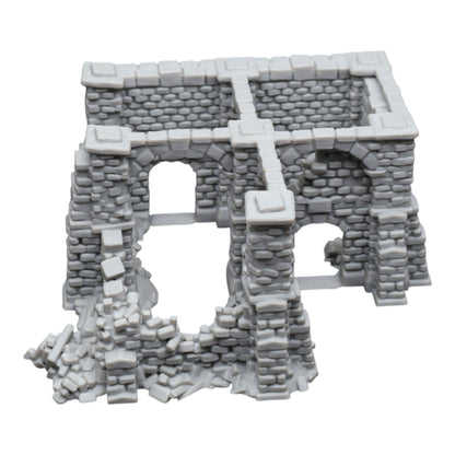 Crumbling Ruins #15 - 28mm Wargaming Scatter Terrain Scenery Tabletop Miniature - 3D Printed Terrain and Scenery - Geek Gaming Scenics - Jawar3d