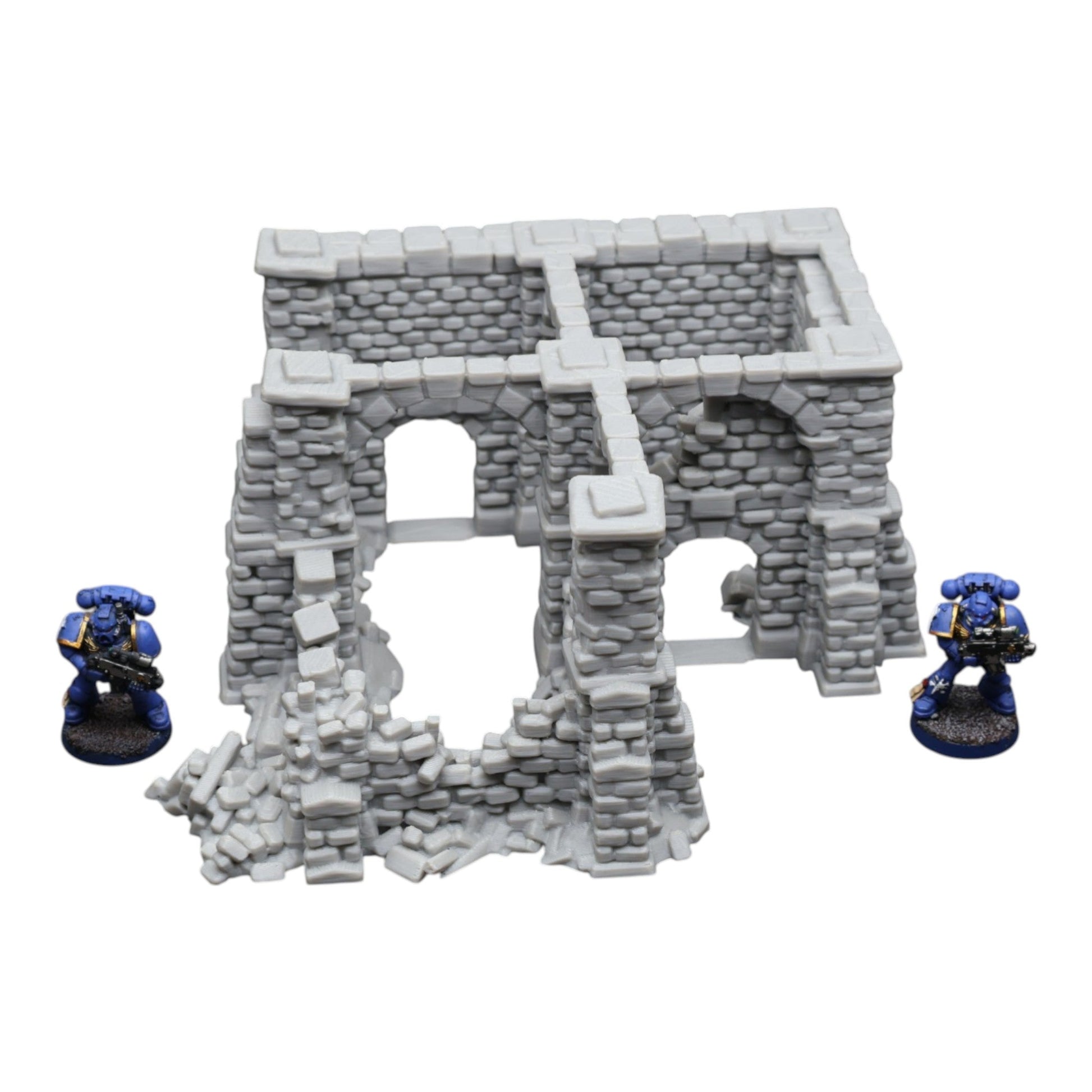 Crumbling Ruins #15 - 28mm Wargaming Scatter Terrain Scenery Tabletop Miniature - 3D Printed Terrain and Scenery - Geek Gaming Scenics - Jawar3d