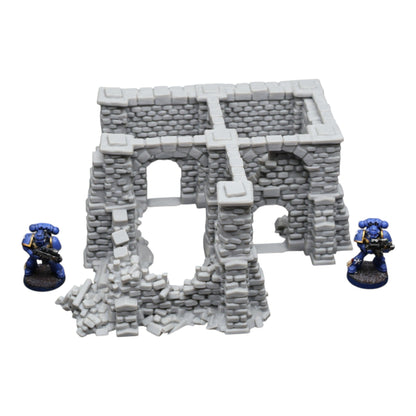 Crumbling Ruins #15 - 28mm Wargaming Scatter Terrain Scenery Tabletop Miniature - 3D Printed Terrain and Scenery - Geek Gaming Scenics - Jawar3d