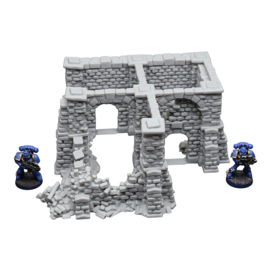 Crumbling Ruins #15 - 28mm Wargaming Scatter Terrain Scenery Tabletop Miniature - 3D Printed Terrain and Scenery - Geek Gaming Scenics - Jawar3d