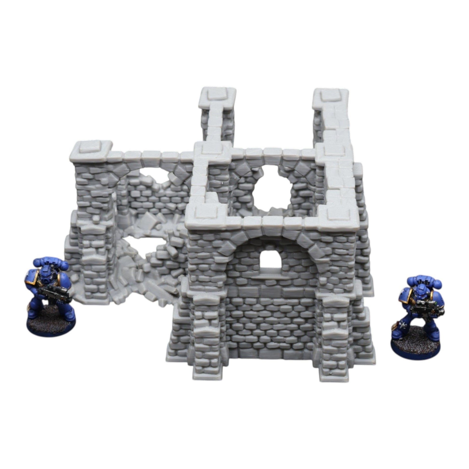 Crumbling Ruins #15 - 28mm Wargaming Scatter Terrain Scenery Tabletop Miniature - 3D Printed Terrain and Scenery - Geek Gaming Scenics - Jawar3d