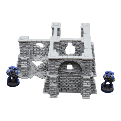 Crumbling Ruins #15 - 28mm Wargaming Scatter Terrain Scenery Tabletop Miniature - 3D Printed Terrain and Scenery - Geek Gaming Scenics - Jawar3d