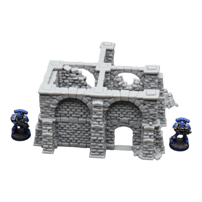 Crumbling Ruins #15 - 28mm Wargaming Scatter Terrain Scenery Tabletop Miniature - 3D Printed Terrain and Scenery - Geek Gaming Scenics - Jawar3d