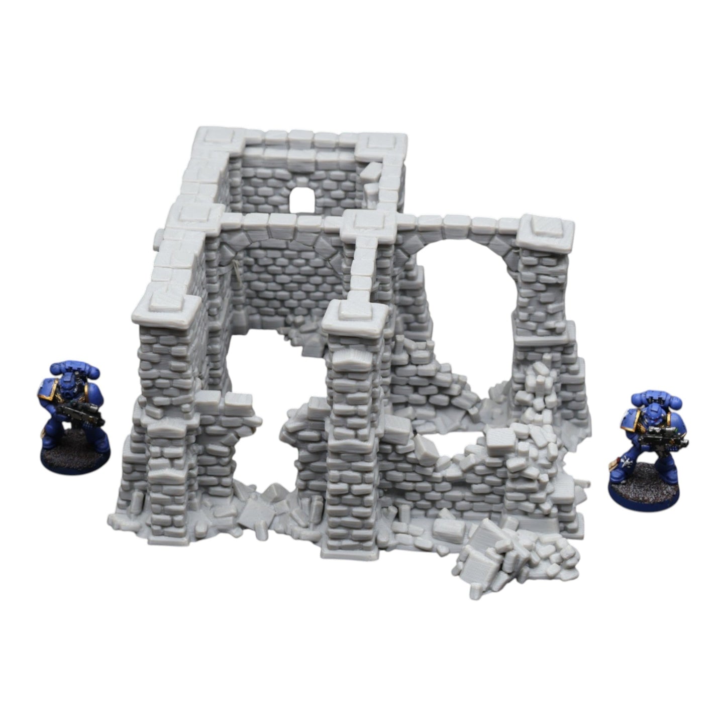Crumbling Ruins #15 - 28mm Wargaming Scatter Terrain Scenery Tabletop Miniature - 3D Printed Terrain and Scenery - Geek Gaming Scenics - Jawar3d