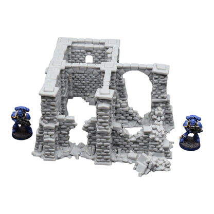 Crumbling Ruins #15 - 28mm Wargaming Scatter Terrain Scenery Tabletop Miniature - 3D Printed Terrain and Scenery - Geek Gaming Scenics - Jawar3d