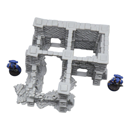 Crumbling Ruins #15 - 28mm Wargaming Scatter Terrain Scenery Tabletop Miniature - 3D Printed Terrain and Scenery - Geek Gaming Scenics - Jawar3d