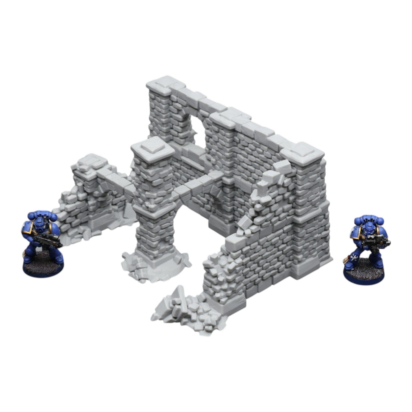 Crumbling Ruins #18 - 28mm Wargaming Scatter Terrain Scenery Tabletop Miniature - 3D Printed Terrain and Scenery - Geek Gaming Scenics - Jawar3d