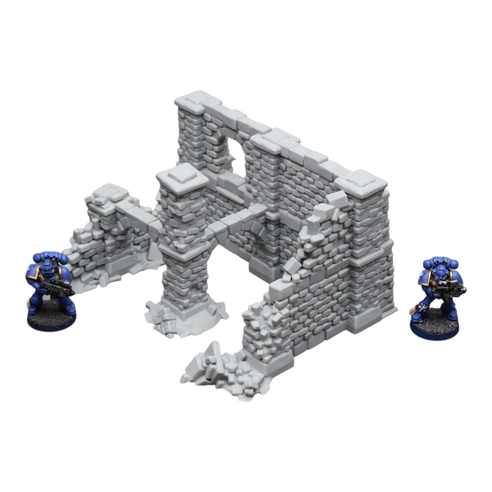 Crumbling Ruins #18 - 28mm Wargaming Scatter Terrain Scenery Tabletop Miniature - 3D Printed Terrain and Scenery - Geek Gaming Scenics - Jawar3d