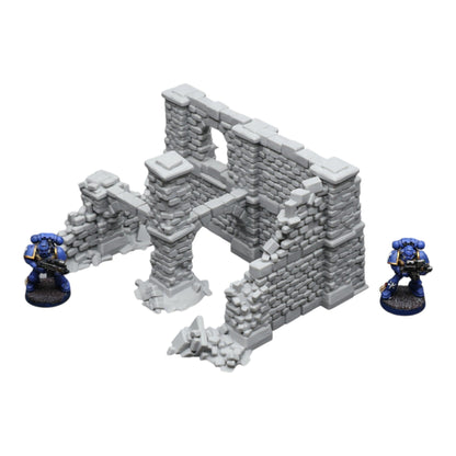 Crumbling Ruins #18 - 28mm Wargaming Scatter Terrain Scenery Tabletop Miniature - 3D Printed Terrain and Scenery - Geek Gaming Scenics - Jawar3d
