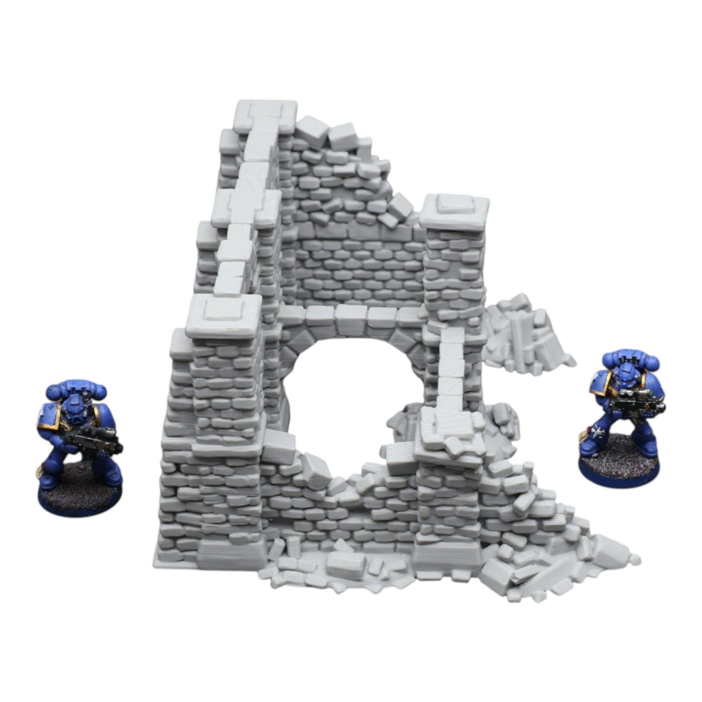 Crumbling Ruins #18 - 28mm Wargaming Scatter Terrain Scenery Tabletop Miniature - 3D Printed Terrain and Scenery - Geek Gaming Scenics - Jawar3d