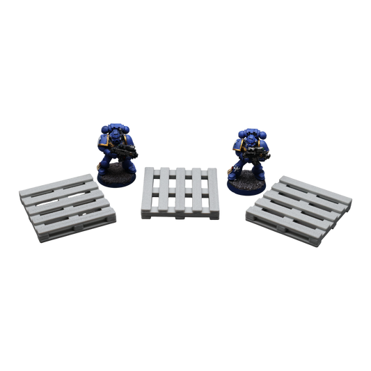 Pallet x3 - 28mm Wargaming Scatter Terrain Scenery Tabletop Miniature - 3D Printed Terrain and Scenery - Geek Gaming Scenics - Jawar3d