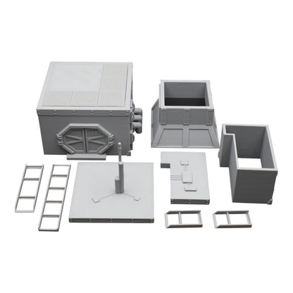 Sci-Fi Outpost - 28mm Wargaming Scatter Terrain Scenery Tabletop Miniature