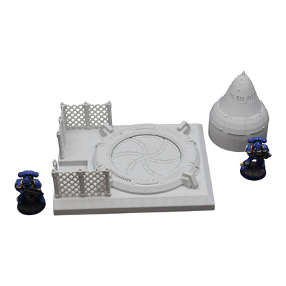 Launch Hatch - 28mm Wargaming Scatter Terrain Scenery Tabletop Miniature - 3D Printed Terrain and Scenery - Geek Gaming Scenics - Jawar3d