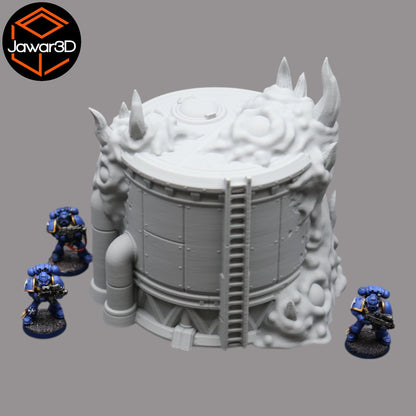 Hive Infected Silo #1 - 28mm Wargaming Scatter Terrain Scenery Tabletop