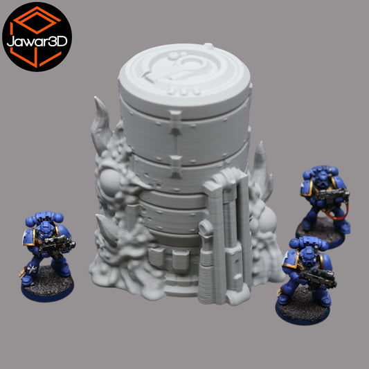 Hive Infected Silo #2 - 28mm Wargaming Scatter Terrain Scenery Tabletop