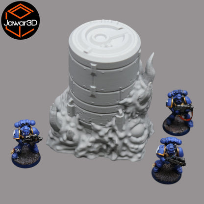 Hive Infected Silo #2 - 28mm Wargaming Scatter Terrain Scenery Tabletop