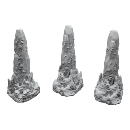 Haunted Rock x3 - 28mm Wargaming Scatter Terrain Scenery Tabletop Miniature