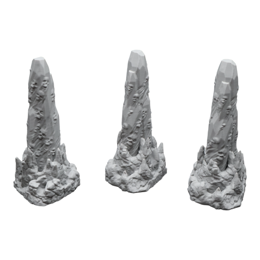 Haunted Rock x3 - 28mm Wargaming Scatter Terrain Scenery Tabletop Miniature