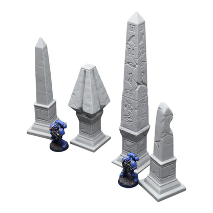 Obelisks - 28mm Wargaming Scatter Terrain Scenery Tabletop Miniature