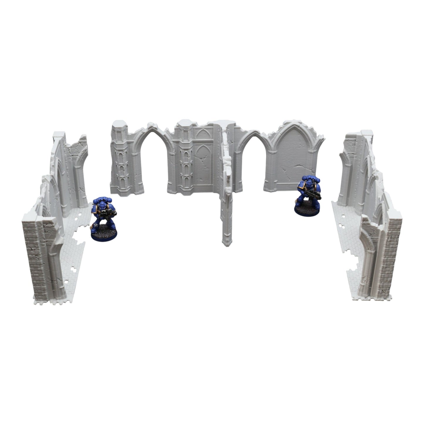 Gothic Ruins - 28mm Wargaming Scatter Terrain Scenery Tabletop Miniature Grimdark - 3D Printed Terrain and Scenery - Geek Gaming Scenics - Jawar3d
