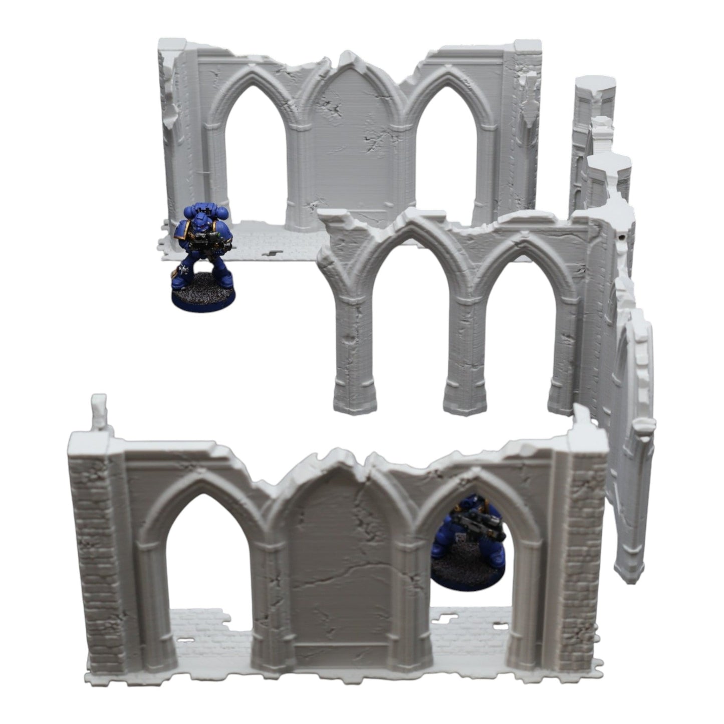 Gothic Ruins - 28mm Wargaming Scatter Terrain Scenery Tabletop Miniature Grimdark - 3D Printed Terrain and Scenery - Geek Gaming Scenics - Jawar3d