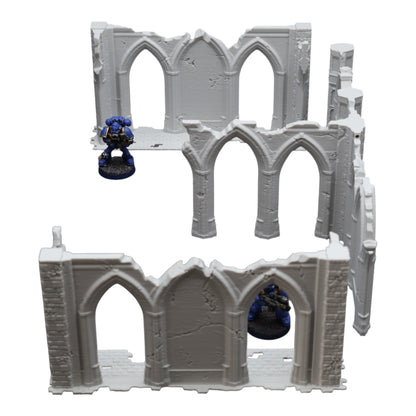 Gothic Ruins - 28mm Wargaming Scatter Terrain Scenery Tabletop Miniature Grimdark - 3D Printed Terrain and Scenery - Geek Gaming Scenics - Jawar3d