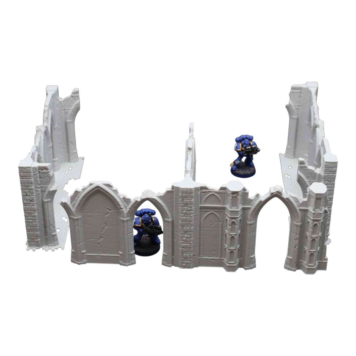 Gothic Ruins - 28mm Wargaming Scatter Terrain Scenery Tabletop Miniature Grimdark - 3D Printed Terrain and Scenery - Geek Gaming Scenics - Jawar3d