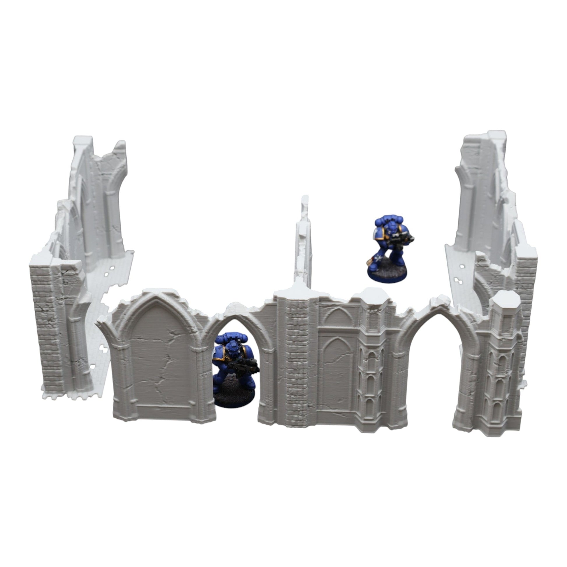 Gothic Ruins - 28mm Wargaming Scatter Terrain Scenery Tabletop Miniature Grimdark - 3D Printed Terrain and Scenery - Geek Gaming Scenics - Jawar3d