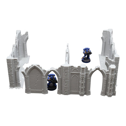Gothic Ruins - 28mm Wargaming Scatter Terrain Scenery Tabletop Miniature Grimdark - 3D Printed Terrain and Scenery - Geek Gaming Scenics - Jawar3d
