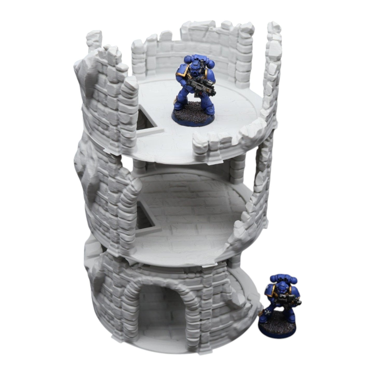 Circle Tower Ruined - 28mm Wargaming Scatter Terrain Scenery Tabletop Miniature