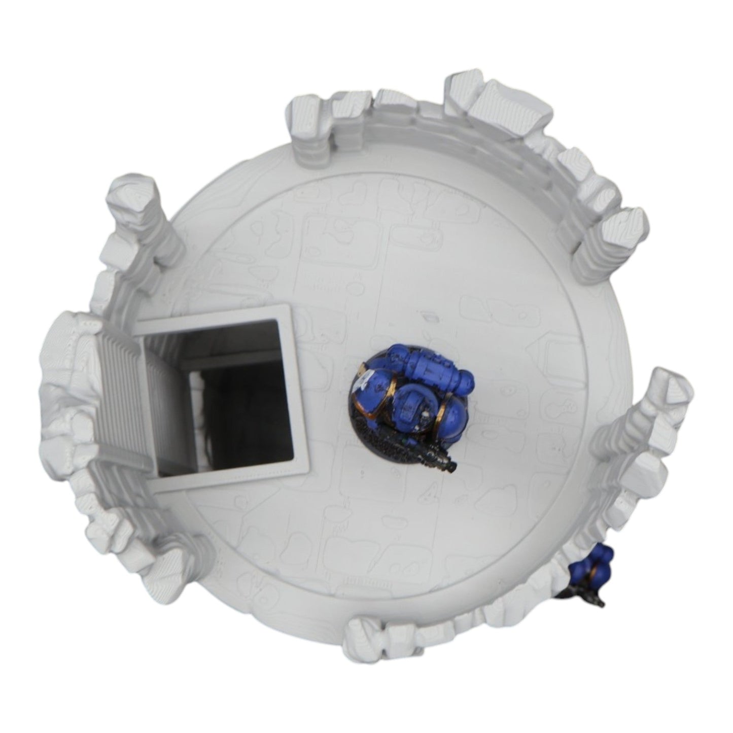Circle Tower Ruined - 28mm Wargaming Scatter Terrain Scenery Tabletop Miniature