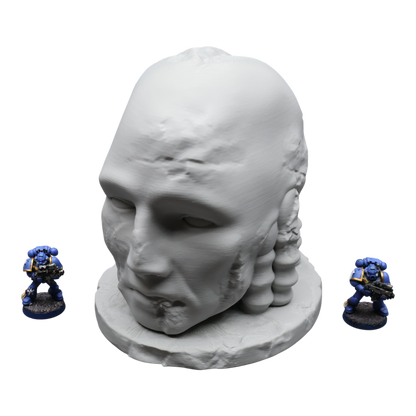 Head Statue - 28mm Wargaming Scatter Terrain Scenery Tabletop Miniature - 3D Printed Terrain and Scenery - Geek Gaming Scenics - Jawar3d