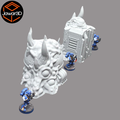 Hive Infected Buildings #1 - 28mm Wargaming Scatter Terrain Scenery Tabletop