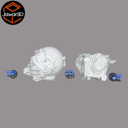 Hive Infected Buildings #1 - 28mm Wargaming Scatter Terrain Scenery Tabletop